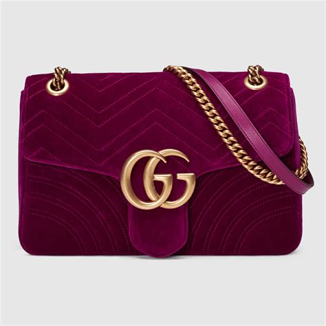 gucci marmont rubin velvet|Gucci Marmont velvet crossbody.